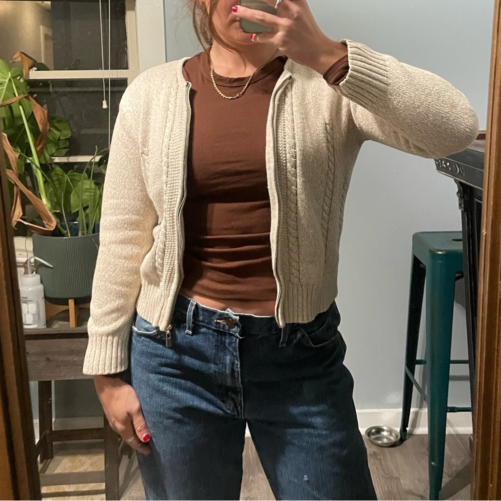 Liz Claiborne Zip up Cardigan